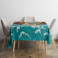 Vintage Santa Claus Surfing Summer Tablecloth Mele Kalikimaka i Iulai! LT9 - Polynesian Pride