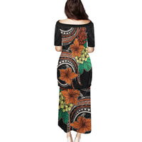 Vintage Hibiscus Pacific Floral Family Matching Puletasi and Hawaiian Shirt LT9 - Polynesian Pride