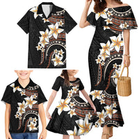 Vintage Plumeria Pacific Floral Family Matching Mermaid Dress and Hawaiian Shirt LT9 - Polynesian Pride