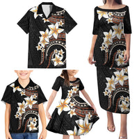 Vintage Plumeria Pacific Floral Family Matching Puletasi and Hawaiian Shirt LT9 - Polynesian Pride