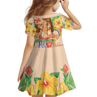 Kawaii Hula Girls Family Matching Tank Maxi Dress and Hawaiian Shirt Aloha Hibiscus Flowers LT9 - Polynesian Pride