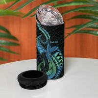 Personalised Hawaii Kure Atoll 4 in 1 Can Cooler Tumbler Holaniku Coral Reef with Polynesian Tribal LT9 - Polynesian Pride