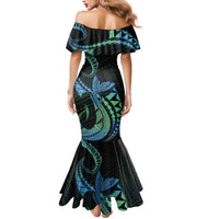 Personalised Hawaii Kure Atoll Mermaid Dress Holaniku Coral Reef with Polynesian Tribal LT9 - Polynesian Pride