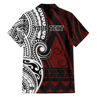 Personalised Tonga Constitution Day 1875 Family Matching Off The Shoulder Long Sleeve Dress and Hawaiian Shirt Polynesian Tribal Tattoo LT9 - Polynesian Pride