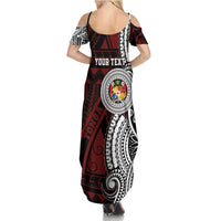 Personalised Tonga Constitution Day 1875 Family Matching Summer Maxi Dress and Hawaiian Shirt Polynesian Tribal Tattoo LT9 - Polynesian Pride
