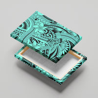 Polynesia Canvas Wall Art Tribal Polynesian Spirit With Teal Pacific Flowers LT9 - Polynesian Pride
