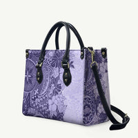 Polynesia Leather Bag Hibiscus Hawaiian Tribal Tattoo Retro Violet LT9 Violet - Polynesian Pride