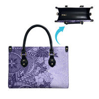 Polynesia Leather Bag Hibiscus Hawaiian Tribal Tattoo Retro Violet LT9 - Polynesian Pride