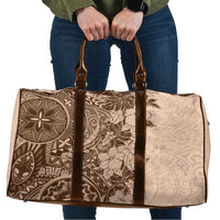 Polynesia Travel Bag Hibiscus Hawaiian Tribal Tattoo Retro Pink Pastel - Polynesian Pride