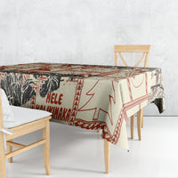 Aloha Hawaii Christmas Tablecloth Mele Kalikimaka Tapa Tribal Retro Style LT9 - Polynesian Pride