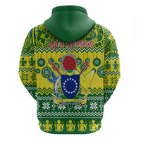 Cook Islands Christmas Hoodie Santa Beach Meri Kiritimiti LT9 - Polynesian Pride