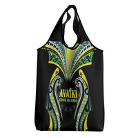 Rugby Cook Islands Avaiki Grocery Bag Black Kuki Airani Tribal Maori Inspired LT9 - Polynesian Pride