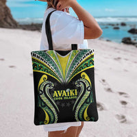 Rugby Cook Islands Avaiki Tote Bag Black Kuki Airani Tribal Maori Inspired LT9 - Polynesian Pride