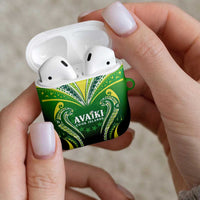 Rugby Cook Islands Avaiki AirPods Case Green Kuki Airani Tribal Maori Inspired LT9 - Polynesian Pride