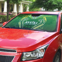 Rugby Cook Islands Avaiki Auto Sun Shade Green Kuki Airani Tribal Maori Inspired LT9 - Polynesian Pride