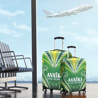 Rugby Cook Islands Avaiki Luggage Cover Green Kuki Airani Tribal Maori Inspired LT9 - Polynesian Pride