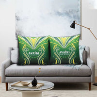 Rugby Cook Islands Avaiki Pillow Cover Green Kuki Airani Tribal Maori Inspired LT9 - Polynesian Pride