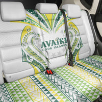 Rugby Cook Islands Avaiki Back Car Seat Cover White Kuki Airani Tribal Maori Inspired LT9 - Polynesian Pride