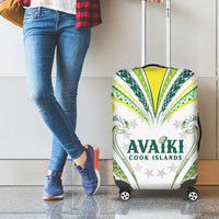 Rugby Cook Islands Avaiki Luggage Cover White Kuki Airani Tribal Maori Inspired LT9 - Polynesian Pride