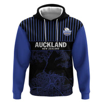 Custom Oceania Football NZ Auckland Hoodie Minimal City Map Style