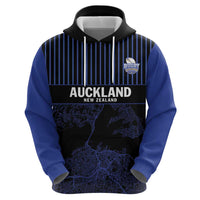 Custom Oceania Football NZ Auckland Hoodie Minimal City Map Style
