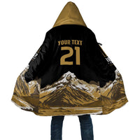 Custom Oceania Football NZ South Island Cloak Minimal Mount Cook Silhouette