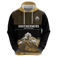 Custom Oceania Football NZ South Island Hoodie Minimal Mount Cook Silhouette