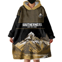 Custom Oceania Football NZ South Island Wearable Blanket Hoodie Minimal Mount Cook Silhouette LT9 - Polynesian Pride