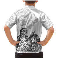 Aroha Maori Language Family Matching Mermaid Dress and Hawaiian Shirt Te Reo Maori Inspired Art LT9 - Polynesian Pride