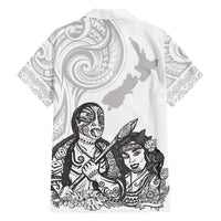 Aroha Maori Language Family Matching Short Sleeve Bodycon Dress and Hawaiian Shirt Te Reo Maori Inspired Art LT9 - Polynesian Pride