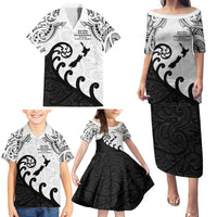 Kia Haka Maori language Family Matching Puletasi and Hawaiian Shirt Te Reo Maori Inspired Art LT9 - Polynesian Pride