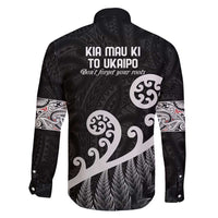 Kia Mau Ki To Ukaipo Family Matching Off Shoulder Maxi Dress and Hawaiian Shirt Te Reo Maori Koru Fern Art LT9 - Polynesian Pride