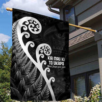 Kia Mau Ki To Ukaipo Garden Flag Te Reo Maori Koru Fern Art LT9 - Polynesian Pride