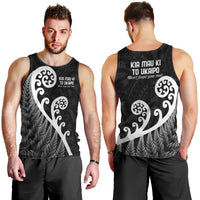 Kia Mau Ki To Ukaipo Men Tank Top Te Reo Maori Koru Fern Art LT9 - Polynesian Pride