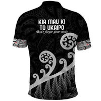 Kia Mau Ki To Ukaipo Polo Shirt Te Reo Maori Koru Fern Art LT9 - Polynesian Pride