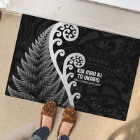 Kia Mau Ki To Ukaipo Rubber Doormat Te Reo Maori Koru Fern Art LT9 - Polynesian Pride