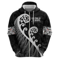 Kia Mau Ki To Ukaipo Zip Hoodie Te Reo Maori Koru Fern Art LT9 - Polynesian Pride