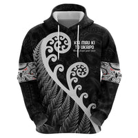 Kia Mau Ki To Ukaipo Zip Hoodie Te Reo Maori Koru Fern Art LT9 - Polynesian Pride