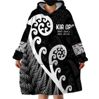 Kia Ora Maori Language Wearable Blanket Hoodie Te Reo Maori Koru Fern Art LT9 - Polynesian Pride