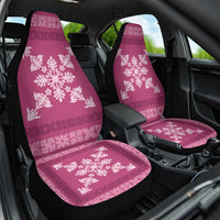 Hawaiian Quilt Block Design Car Seat Cover Pink Hawaii Culture Motifs LT9 One Size Pink - Polynesian Pride