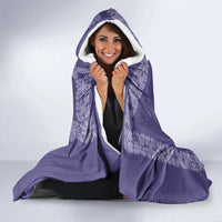 Hawaiian Quilt Block Design Hooded Blanket Purple Hawaii Culture Motifs LT9 - Polynesian Pride