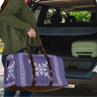 Hawaiian Quilt Block Design Travel Bag Purple Hawaii Culture Motifs LT9 - Polynesian Pride