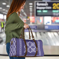 Hawaiian Quilt Pattern Travel Bag Purple Hawaii Culture Tropical - Polynesian Pride