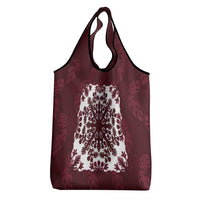 Palm Leaf Quilt Pattern Grocery Bag Hawaii Culture Floral - Polynesian Pride