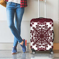 Palm Leaf Quilt Pattern Luggage Cover Hawaii Culture Floral - Polynesian Pride