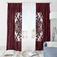 Palm Leaf Quilt Pattern Window Curtain Hawaii Culture Floral - Polynesian Pride
