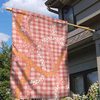 Pink Tropical Floral Palaka Garden Flag Hawaiian Quilt Pattern - Polynesian Pride