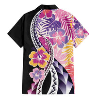 Aloha Vintage Hibiscus Lei Seamless Pattern Family Matching Mermaid Dress and Hawaiian Shirt LT9 - Polynesian Pride