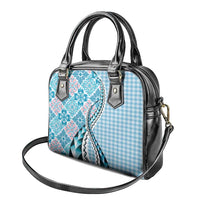 Aloha Vintage Palaka Floral Hawaiian Quilt Shoulder Handbag Uliuli Motif - Polynesian Pride