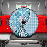 Aloha Vintage Palaka Floral Hawaiian Quilt Spare Tire Cover Uliuli Motif LT9 - Polynesian Pride